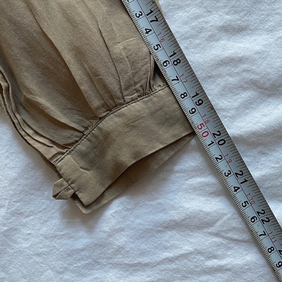 Dries Van Noten Light Brown Cotton Silk Button Down Shirt - Picture 10 of 12